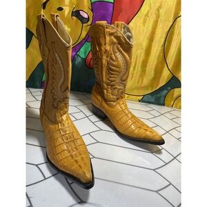 VISCONTI MEN WESTERN Cowboy BOOTS Sz 27.5